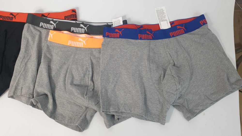 Puma everyday Majtki Bokserki męskie Puma Solid Boxer 4-Pack 4pary roz L