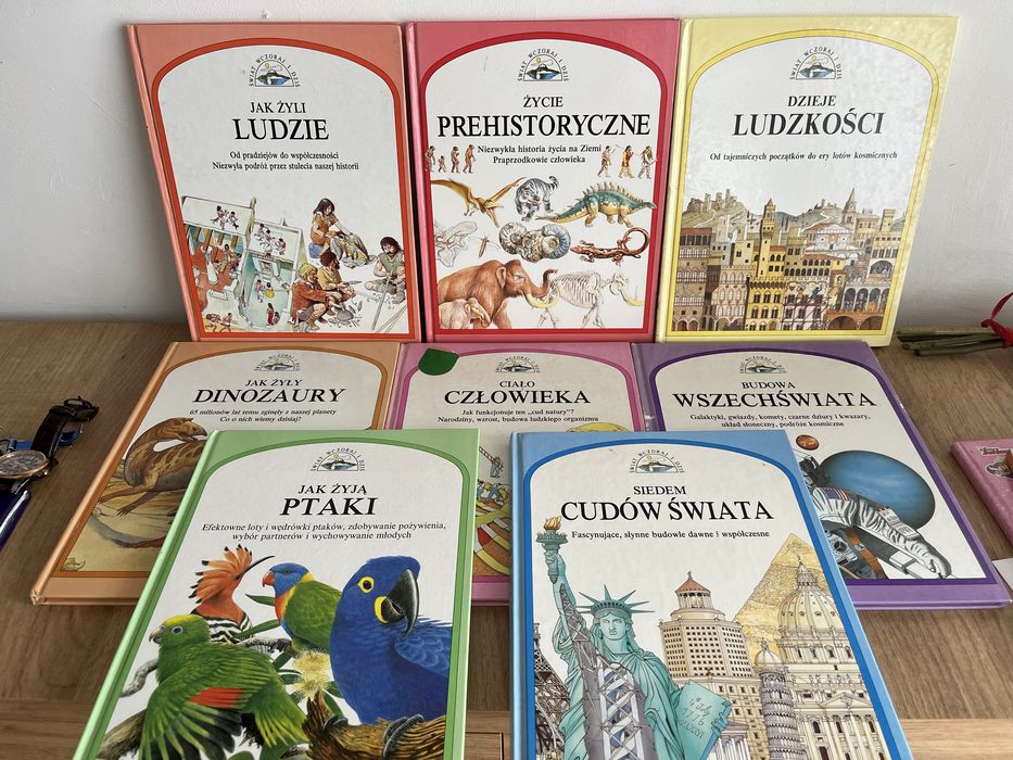 Seria ksiazek dla dzieci ,,Swiat wczoraj i dzis,,