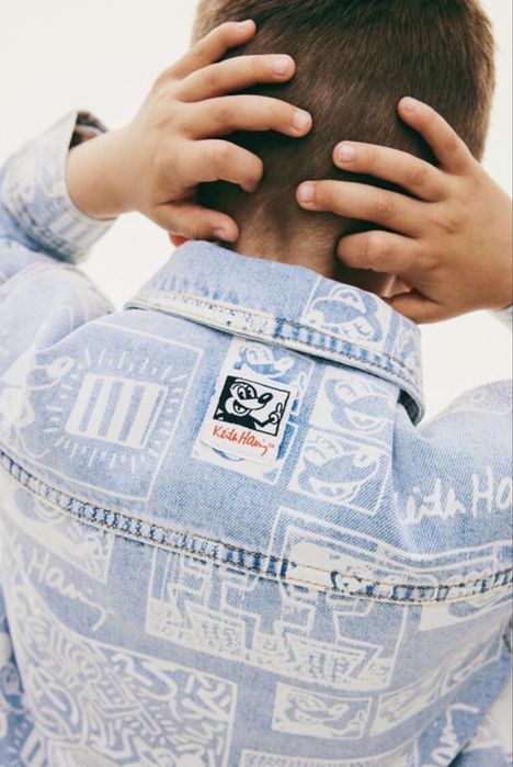 H&m джинсова куртка міккі маус піджак на кнопках disney 3-4 р 98-104