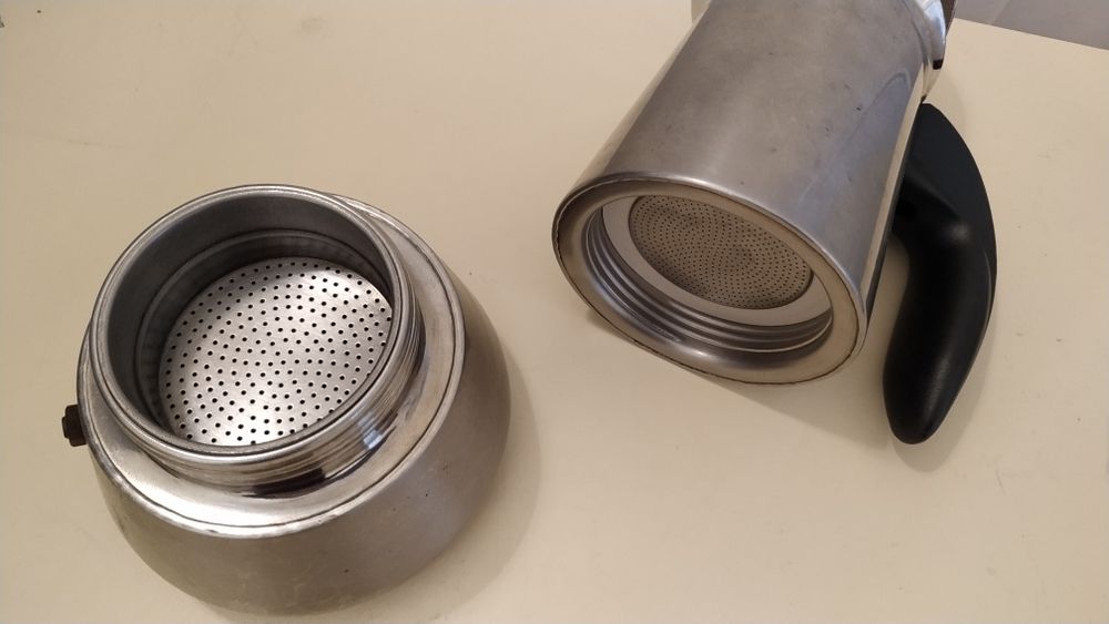 Máquina de café em aço inoxidável