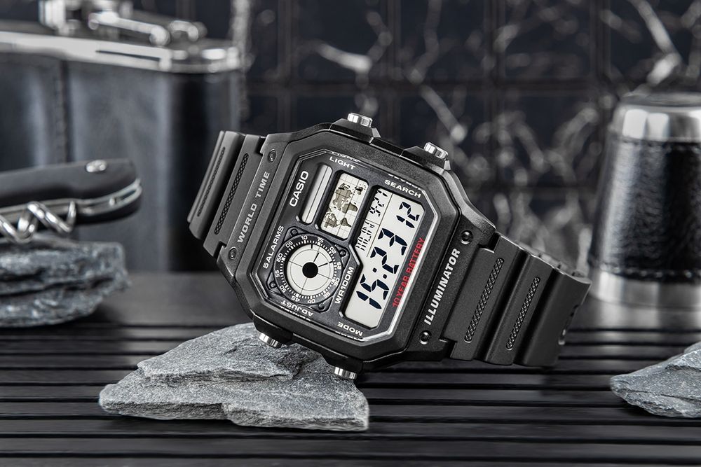 zegarek męski casio ae-1200wh-1avef