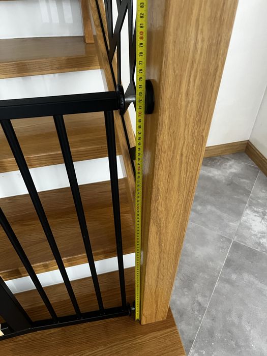 Bramka schodowa - rozporowa , regulowana 75cm-112cm