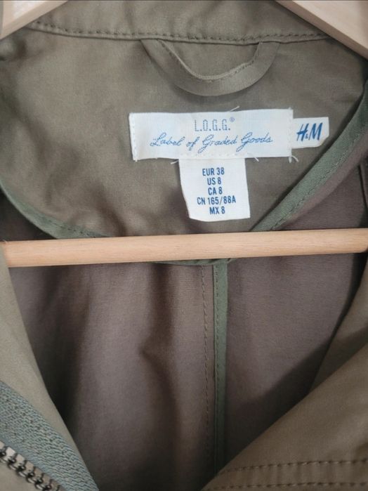 Kurtka płaszczyk Parka khaki H&M L.o.g.g