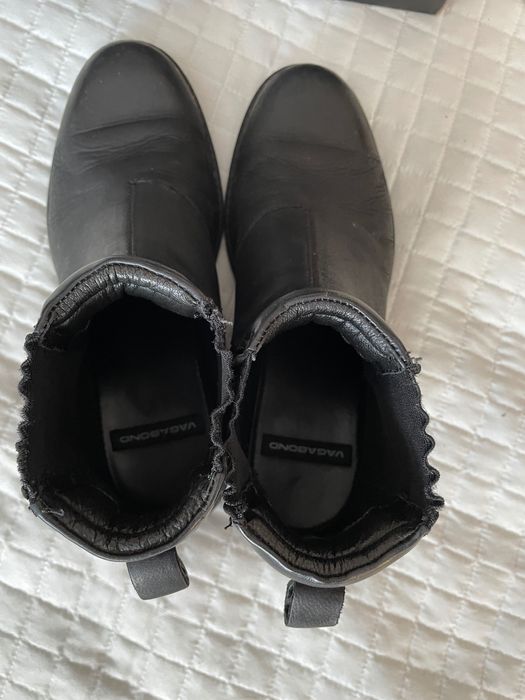 Vagabond bikery botki pantofle męskie 41 skóra naturalna 26,5-27 cm