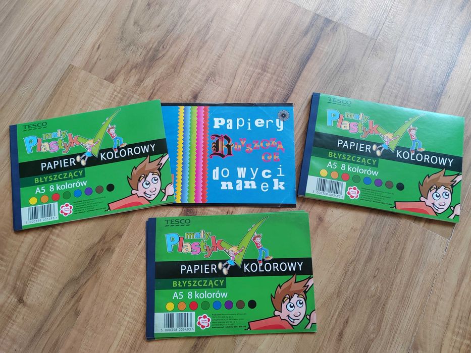 Papier kolorowy, błyszczący