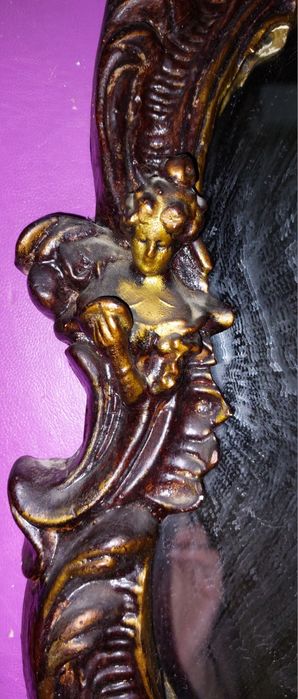 Винтажное зеркало в стиле барокко под реставрацию