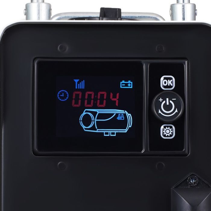 diesel air heater 12v/24v 2kw bluetooth app pilot na zewnątrz