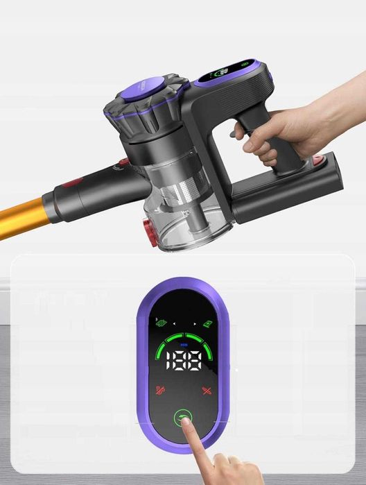 Bezprzewodowy Odkurzacz Pionowy MONSGA MV3 45kPa 400W LED akumulator
