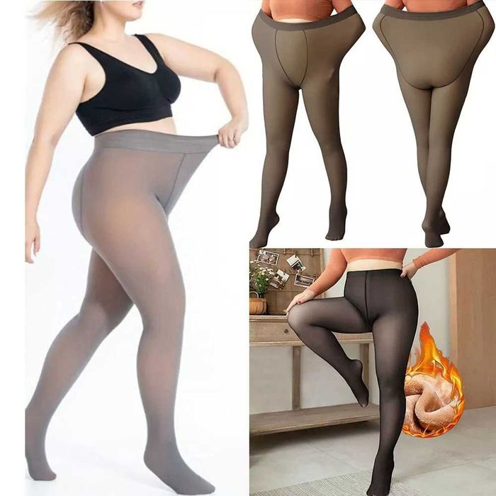 300 Den Колготы зимние Термо на меху большой размер утяжка 75-120 кг.