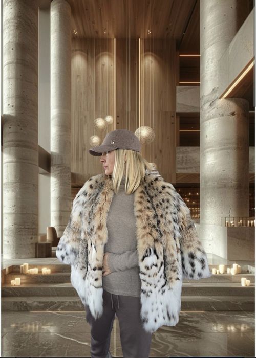 Ексклюзив не норка норкова шуба рись, рисі канадська рысь, рыси 65 см