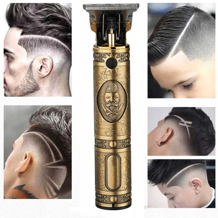 Maszynka do strzyżenia, trymer do brody VINTAGE styl retro boomers LCD