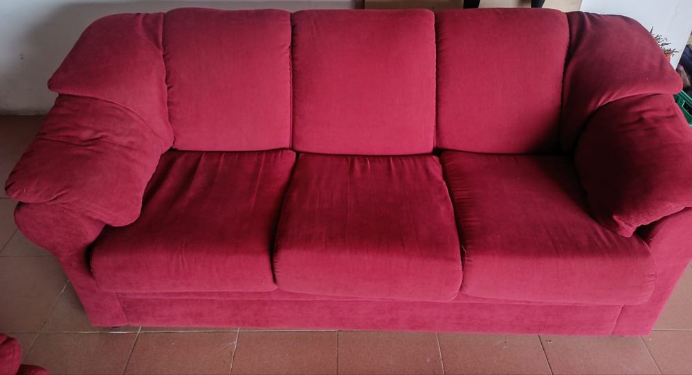 Conjunto sala - sofás, mesa de centro e carpete