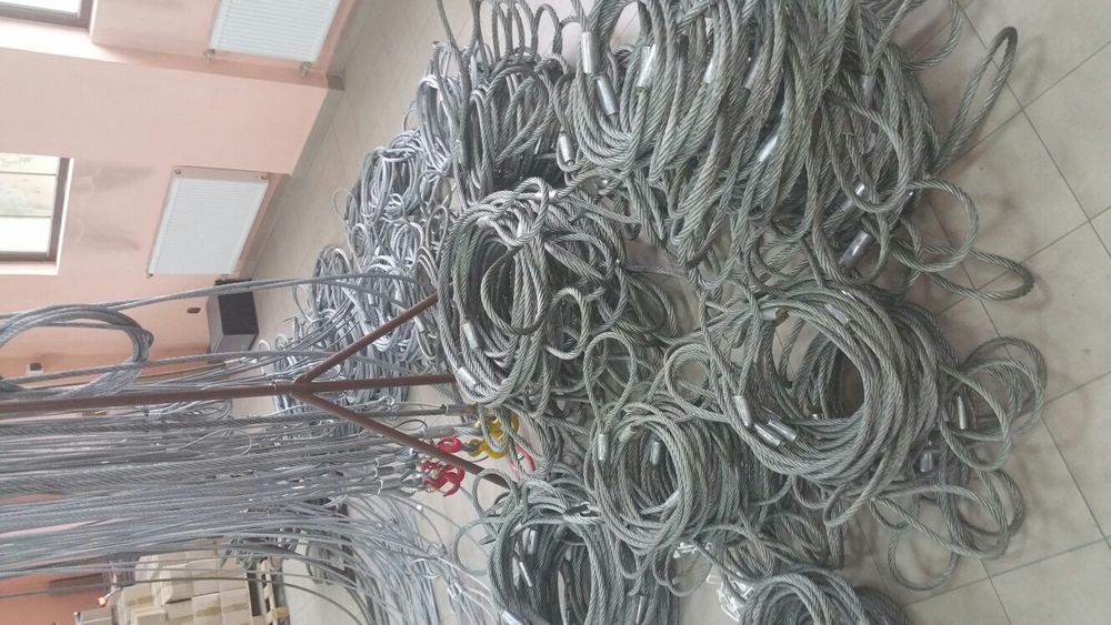 Lina stalowa holownicza, zawisie linowe 5m, lina śr. 22mm