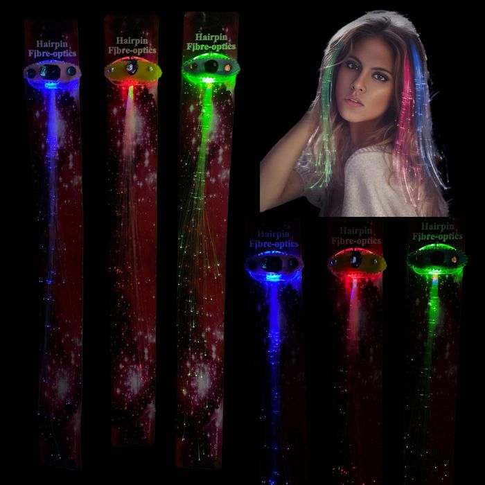 10 szt ozdób do włosów LED