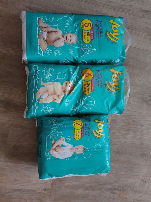 Підгузники підгузки памперси трусики Джой Joy  5 6 7 розмір подгузники