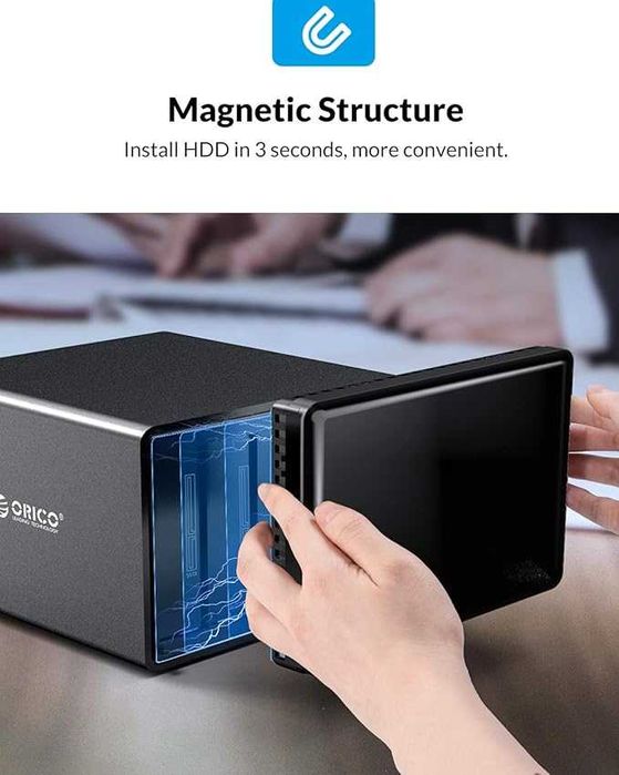 Stacja dokująca Orico 3,5"Sat hdd/ssd 5x obudowa stacja dysków NS500U3