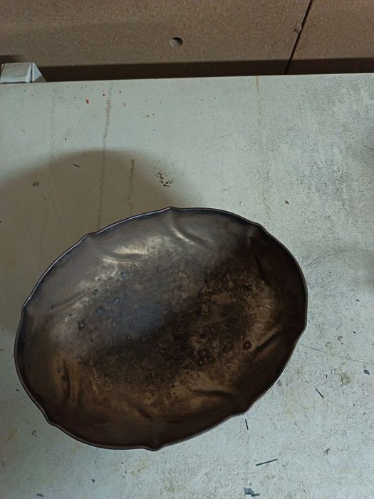 Taça/fruteira em estanho