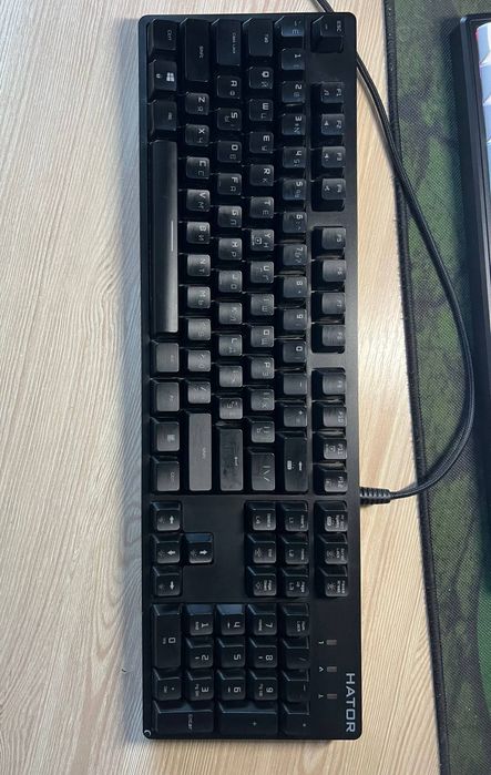 Клавіатура дротова ігрова Hator Icefall Mecha Rainbow Black