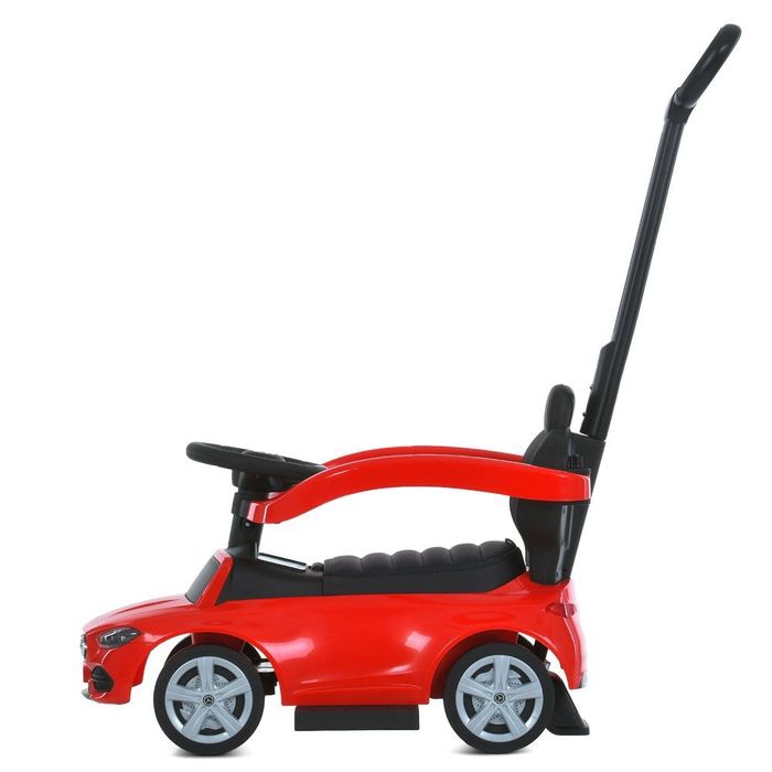 Дитячий толокар машинка Mercedes Benz 2в1 з батьківською ручкою, 4 кол