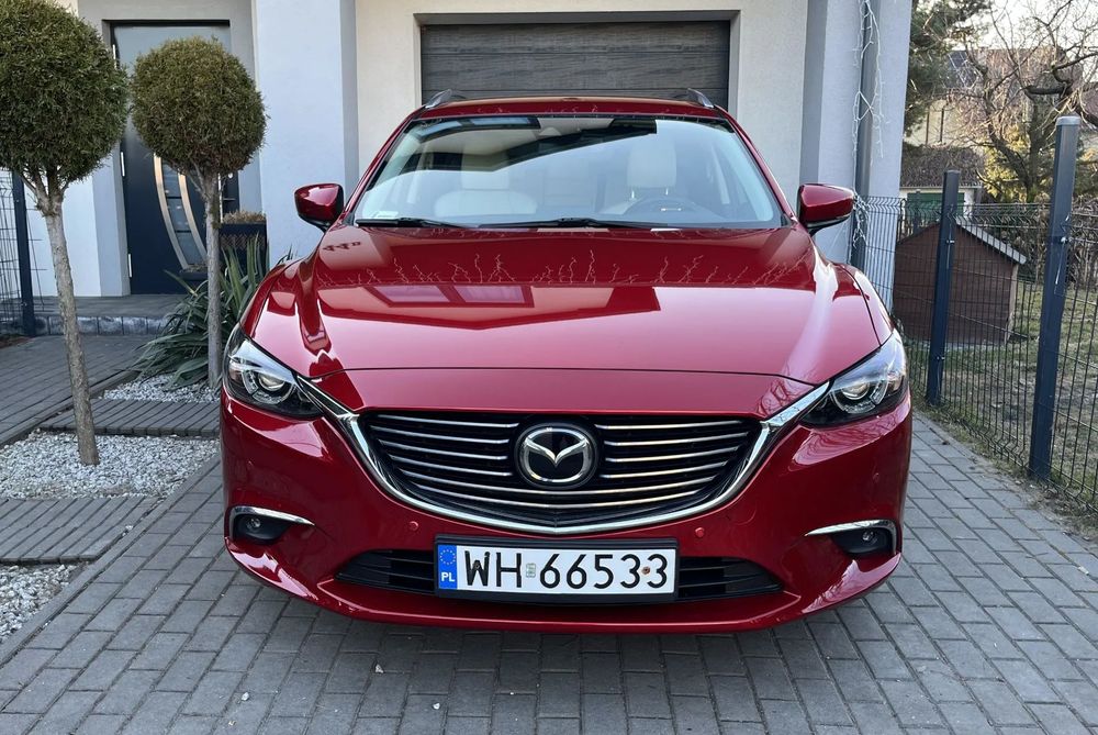 Mazda 6 MAZDA 6 GL Kombi | 2.5 SkyActiv 192KM | Soul Red | Biała Skóra