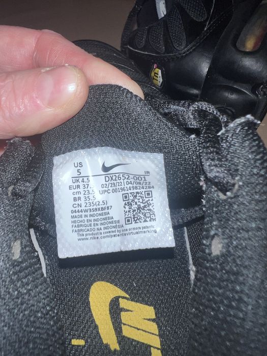 nike tn чорні  37/37,5 оригінал 1200 грн