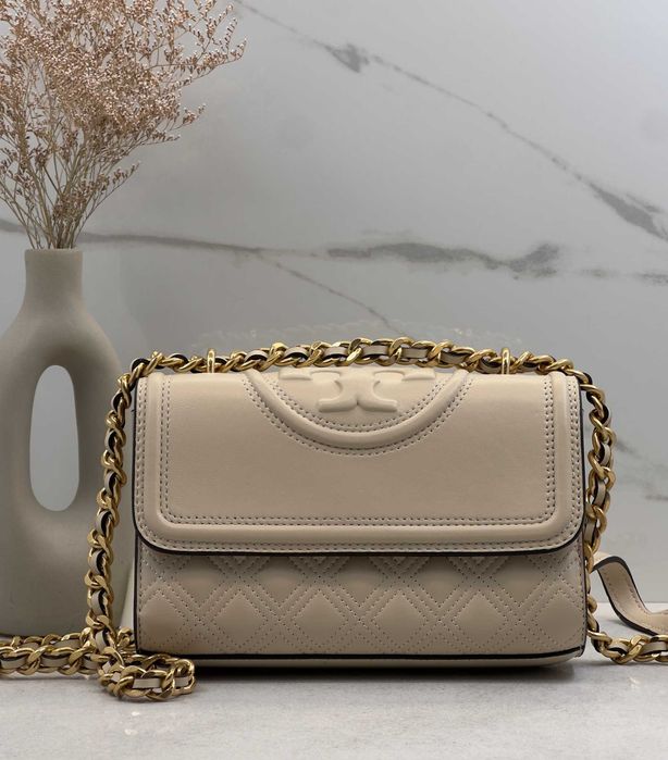 Шкіряна сумка від Tory Burch Leather біла Оригінал (НОВА) Тори Берч оригинал