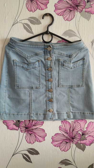 Джинсовая юбка р.38(М)