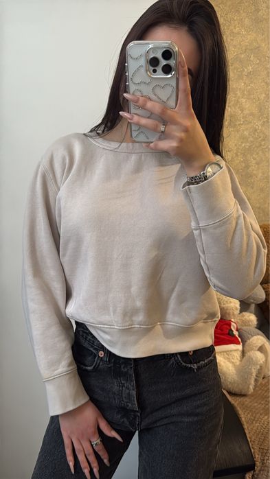 світшот zara бежевий