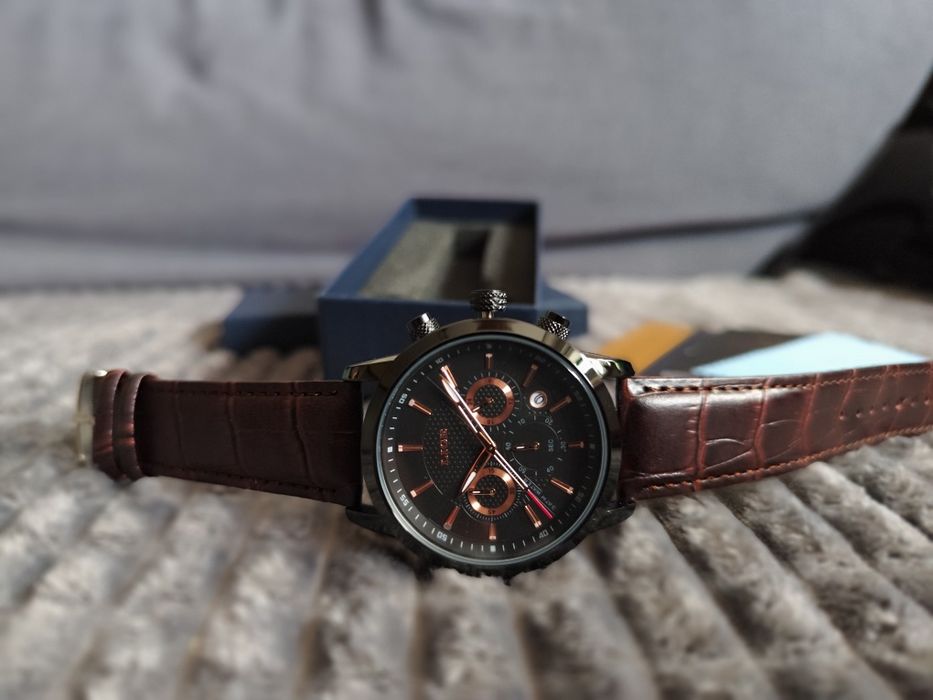 Zegarek biznesowy, klasyczny LIGE analogowy
komplet nowy, chronograf,