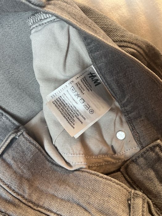 Jeansy Skinny męskie szare