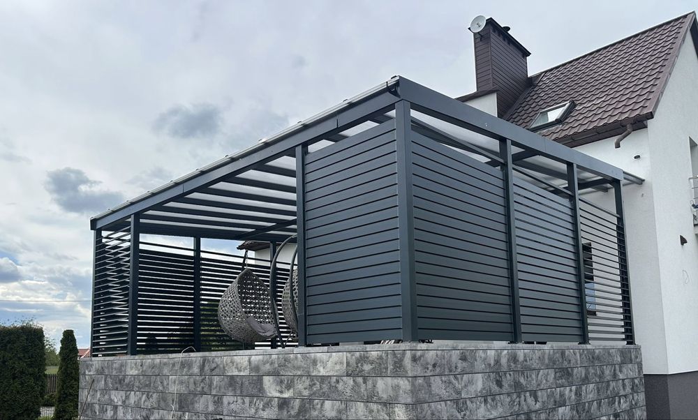 Deska aluminiowa profil do żaluzje tarasowe ruchome deseczki