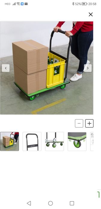 Carro de transporte plataforma 150KG