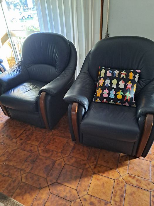 Vendo Sofás em pele