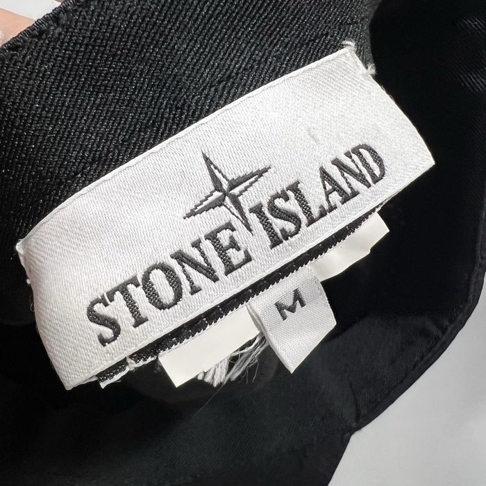 Stone island 9100011 nylon metal logo cap black чоловіча кепка