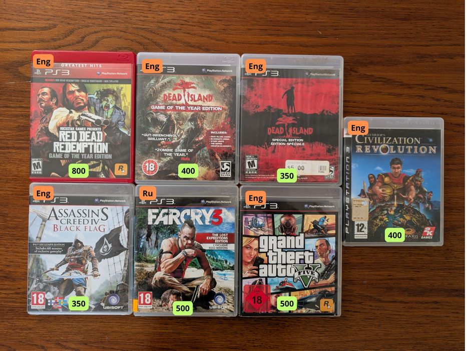 PS3 Playstation 3 диски з іграми / ДИСКИ с  играми
