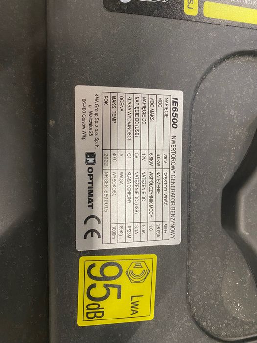 Generator Agregat Inwertorowy 6,6 kW E-start