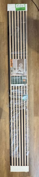 Painel acústico ripado madeira 260x30