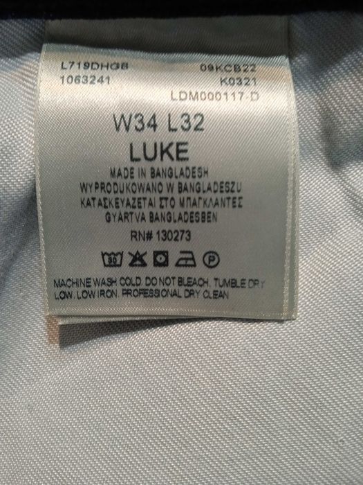 Lee Luke Slim Taper Nowe spodnie jeansy 34/32 SuperCena!