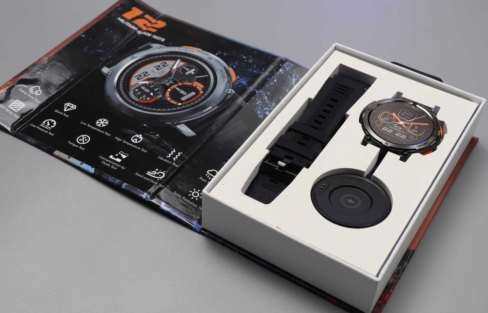 Годинник для військових  — ударостійкий, автономний Kospet Tank T2