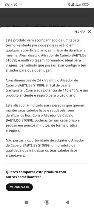 Alisador Babyliss
