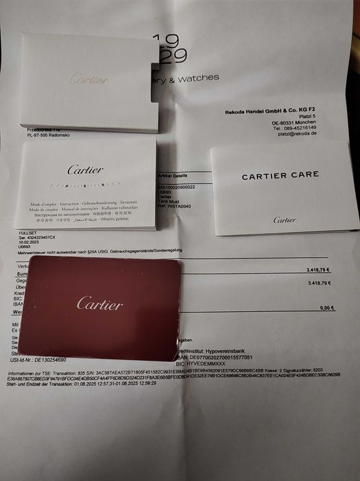 Cartier tank must xl