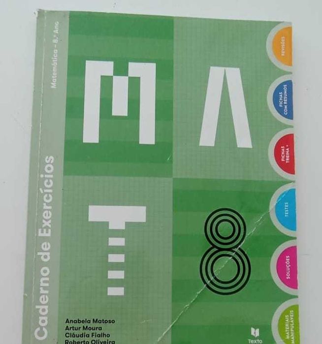 Manuais escolares 8º ano - Matemática - MAT 8
