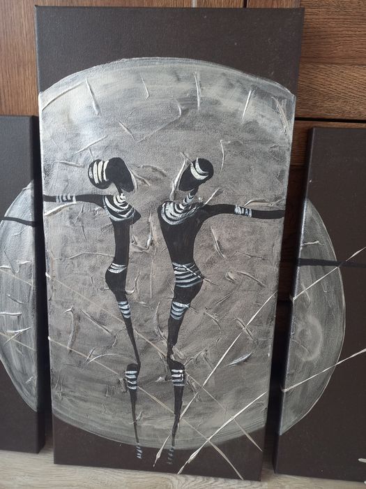 Obraz, tryptyk na płótnie.  Lovers. Miłość.