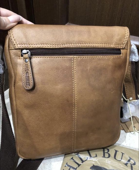 Hill Burry мужская кожаная сумка Планшет Сумка с клапаном