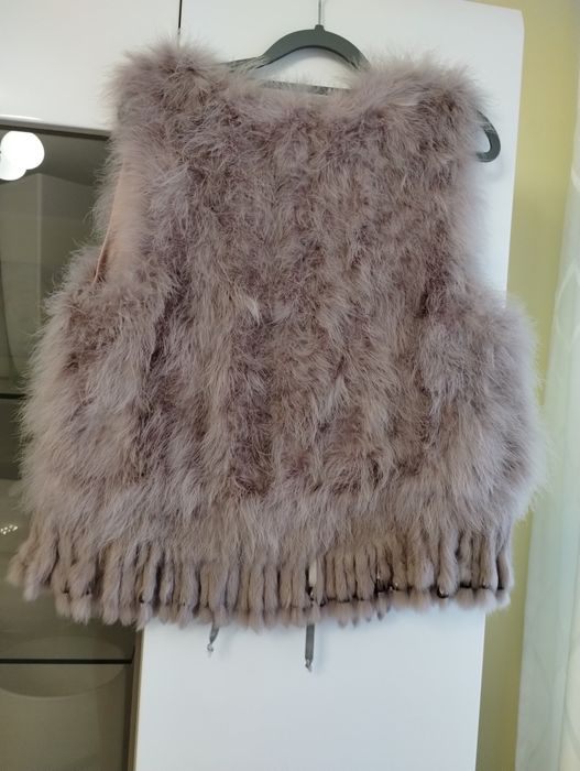 Futro naturalne  - kamizelka - nowa