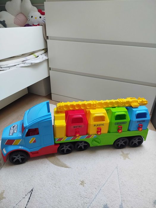 Śmieciarka dla dzieci Wader Magic Truck Basic Śmieciarka 36321