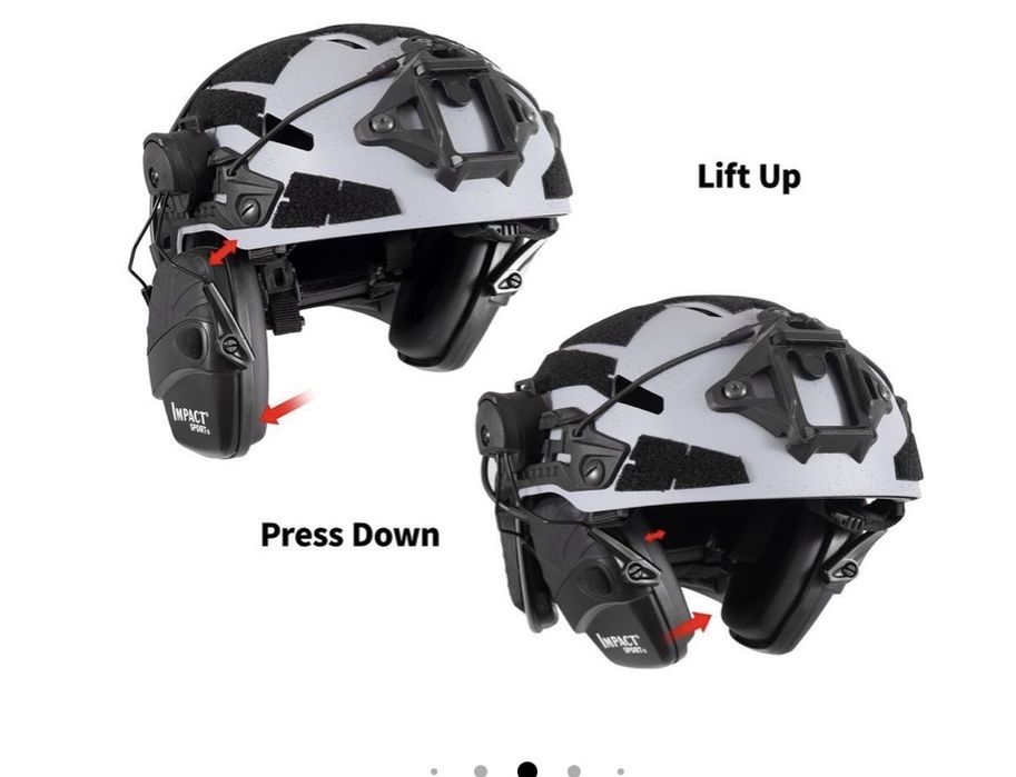 Активні навушники Howard Leight Impact sport 3 кріпленням/адаптером до