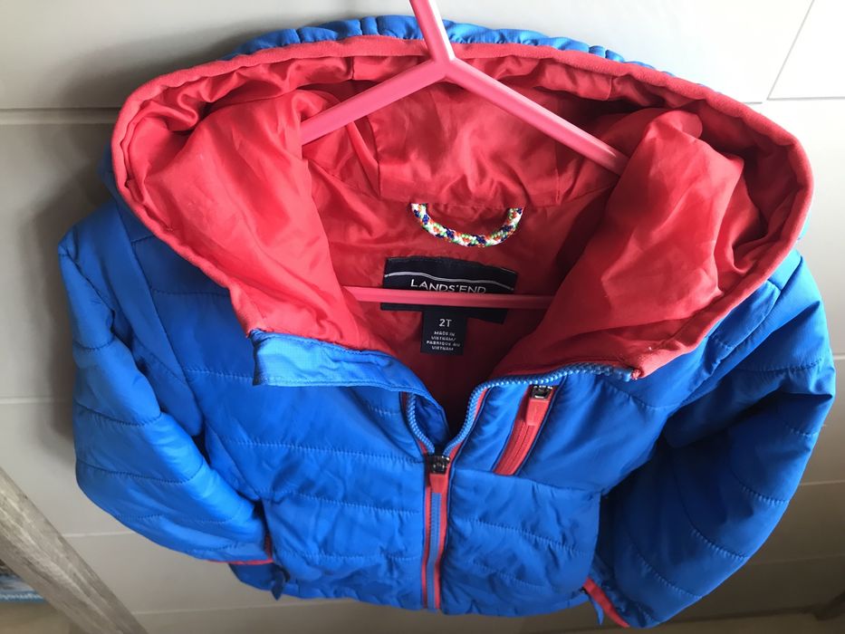 Kurtka Lands’end przejsciowa pikowana rozm 86 - 1,5-2 lata