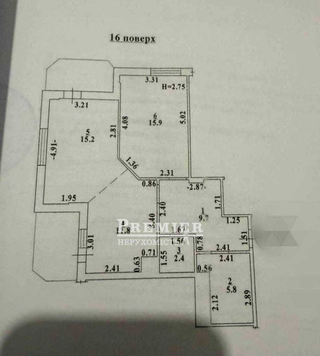 2-rooms apartment apartment by the address (area 65 m²) - Atlanta.ua - photo 11