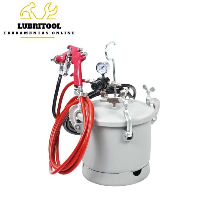 Tanque de Pintura com Pistola 10L 5m 0106.130 | NOVOS